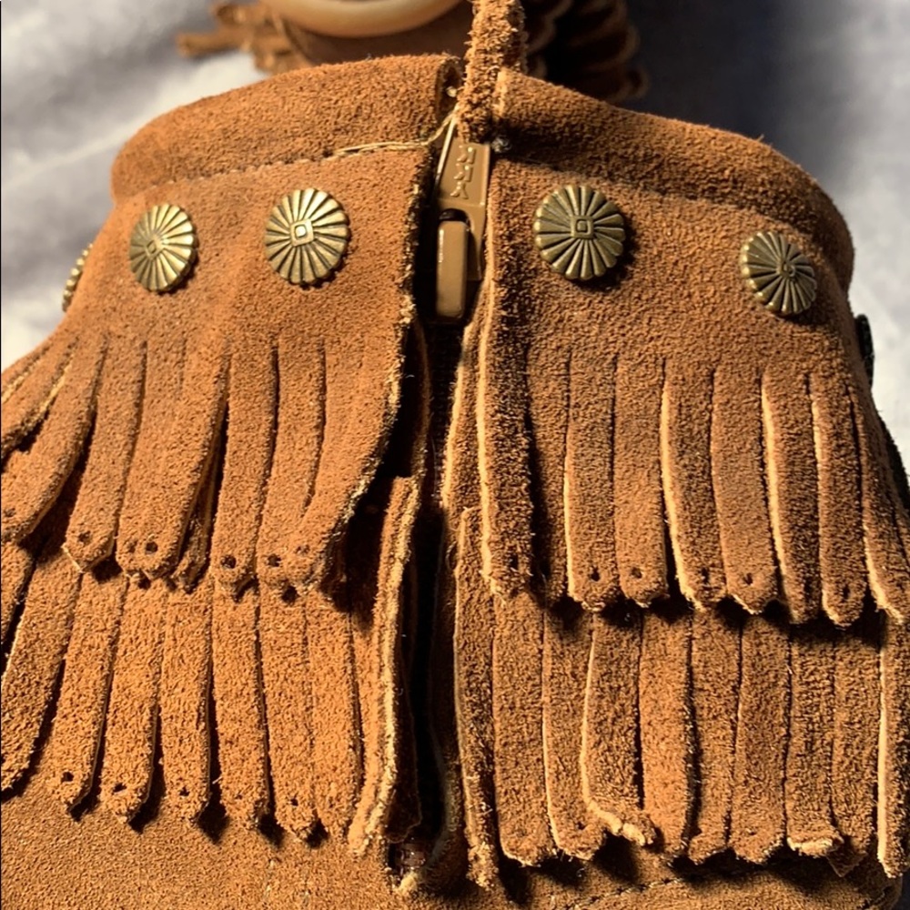 Minnetonka - Double Fringe Zip-Up Boot - image 7